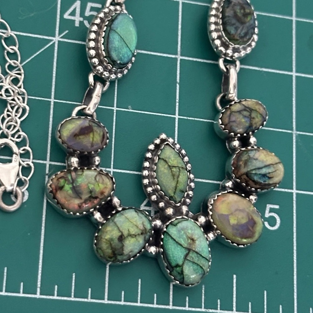 Spiderweb Opal Aurora Statement 37g Southwestern … - image 6